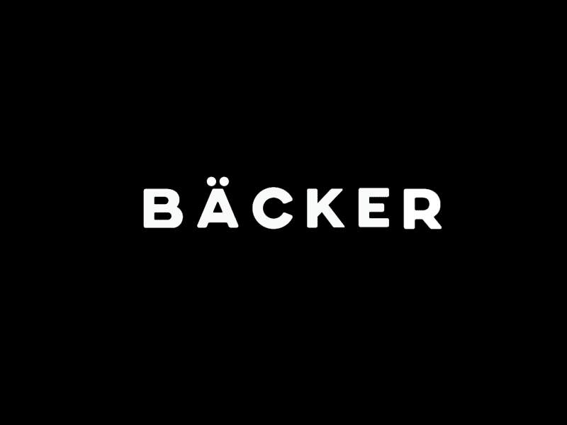 Backer Logo animation backer design fluid logo motion