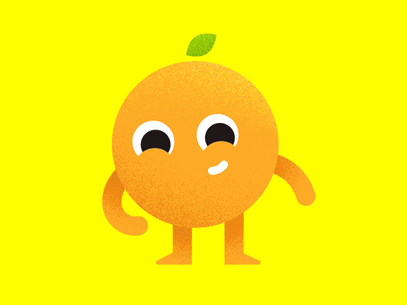 Happy Orange animation fruit fun gif happy motion orange texture