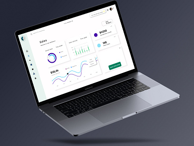 Sales dashboard design ui ux