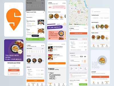 Swiggy app Design - Schedule your orders