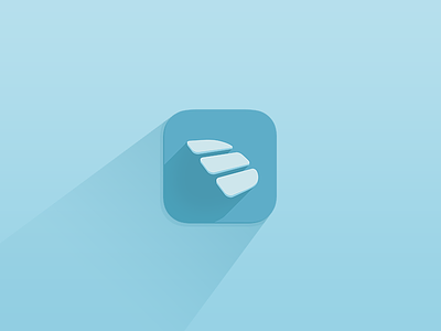 Dashbook new icon app appstore flat icon ios iphone logo minimal mobile shades soft shadow ui