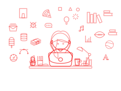 Little Boy/Girl — Sketches boy designer girl hacker hoodie illustration sketches working