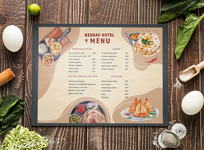 Local hotel menu 4 design graphic design hotel menu illustration india menu photoshop vector