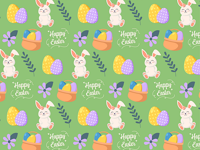 Easter seamless background