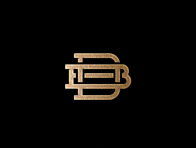 DB monogram gold gold foil lettering logo logotype monogram monogram logo type typogaphy
