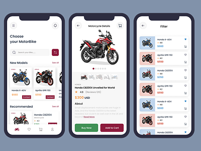 Motorcycle Mobile App