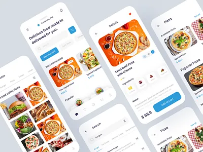 Food Delivery _Mobile App clean design cloth delivery app design e commarce e commarce app food app food mobile app mobile app mobile design shop ui uiux ux