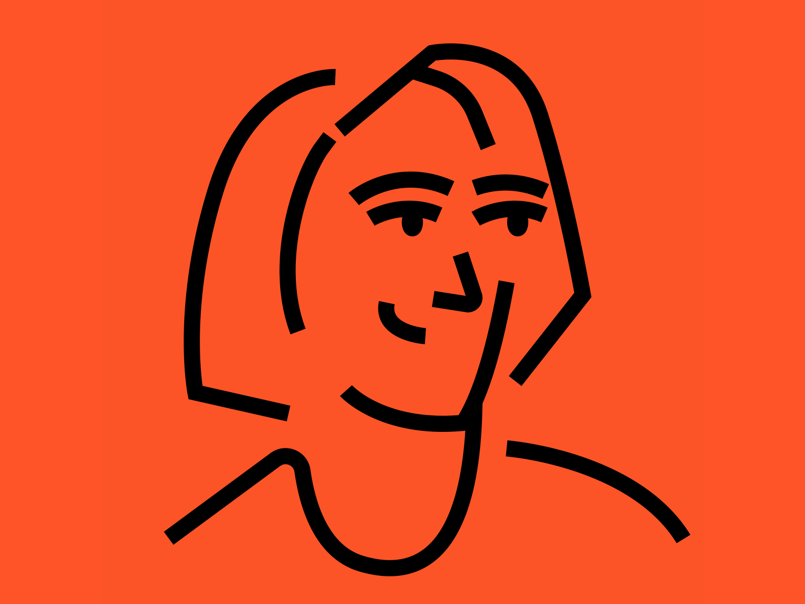 Woman portrait animation animation branding character design flat character graphic design illustration illustrator logo
