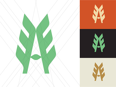 Agriculture logo design agriculture brand branding design gridwork layout letter logo symbol typography