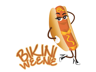 Bikini Weenie Brand Logo branding graphic design logo