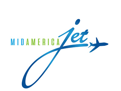 Mid America Jet Brand Logo branding graphic design logo