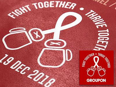 World Aids Day Event awareness boxing gloves design education illustrator cc poster ribbon two colors