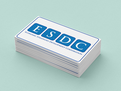 ESDC Rebrand Logo Design business card identity identity branding logo logo design