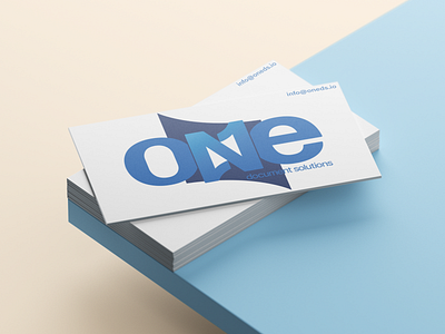 One Document Solutions Logo branding branding design business card commerce design documents identity logo mockup security