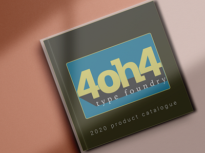 404 Type Foundry Logo book brand cover art cover design font identity illustrator logo photoshop type design typography