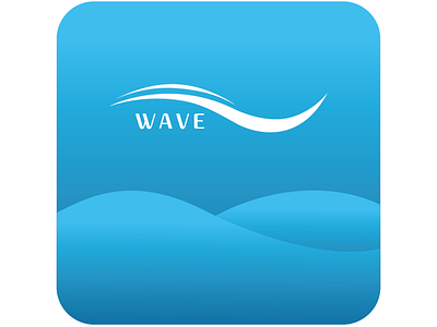 Wave graphic design logo