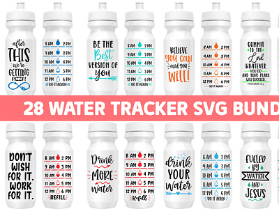 Water Tracker SVG Bundle