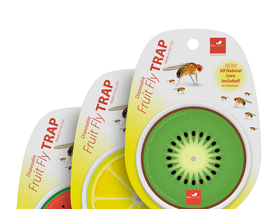 Packaging Design For a Fruit Fly Trap 3d branding graphic design logo