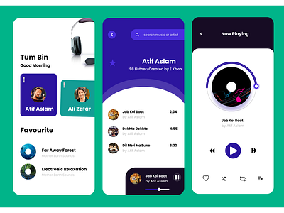 Music Player ui adobe illustrator adobe photoshop adobe xd app app design branding design figma graphic design icon illustration logo mobile app design mobile app ui responsive design smart mockups typography ui uxui vector