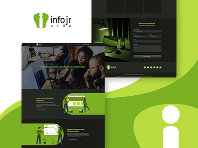 Site InfoJr design de interfaces todos websites