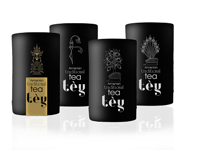 Tea packaging design branding design illustration label logo minimalist mockup packaging vector