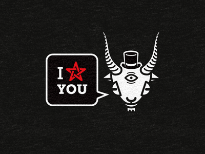 Phillip Loves You black covenant dark humor devil evil goat pact phillip satanic shirt tshirt weird