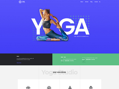 Beauty & Health, Yoga WordPress Website