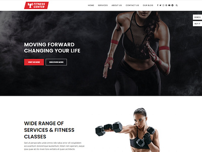 Fitness Center WordPress Website body bodybuilder design ecommerce website elementor pro fashion fitness health illustration theme customization themeforest theme ui web design wocommerce website wordpress wordpress elementor wordpress website wp yoga