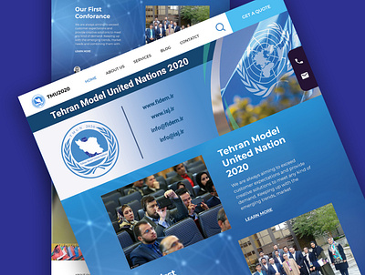 Tehran Model United Nation 2020 design graphic design logo ui ux