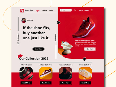 Shoes Shop app design graphic design ui ux