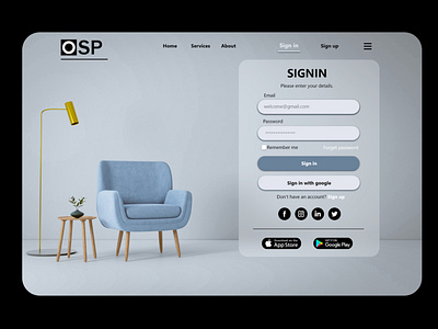 OSP Shop app graphic design ui ux