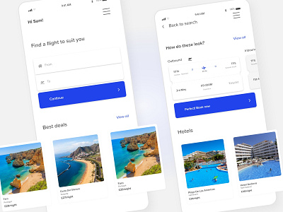 Holiday App Concept app graphic design ui ux