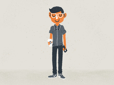 The Eager Young Designer hipster illustration