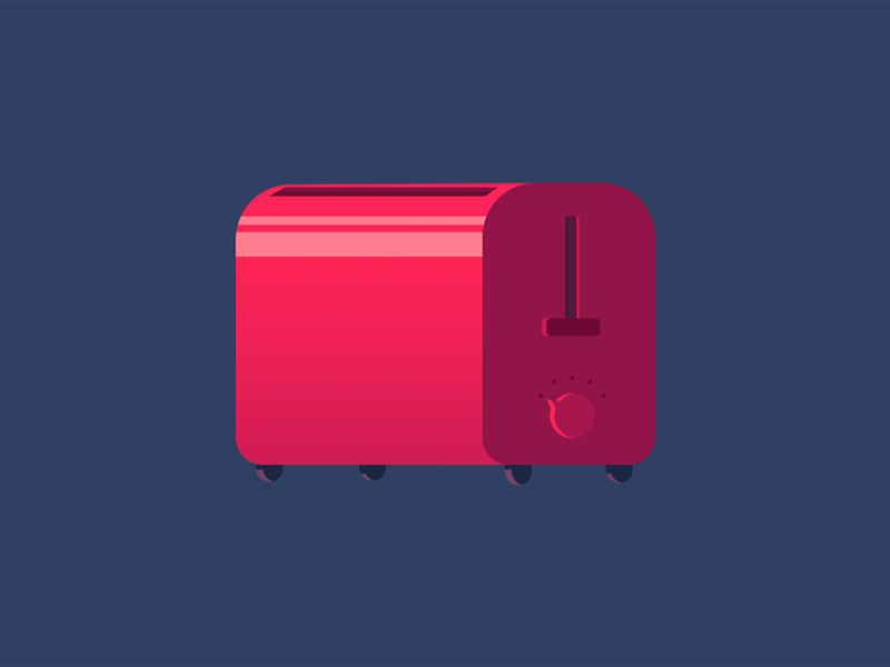 Toasted appliance bread illustration toast toaster