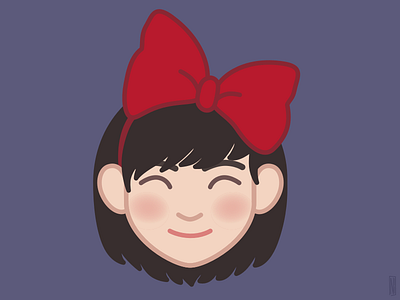 Kiki anime avatar delivery face illustration kiki miyazaki service