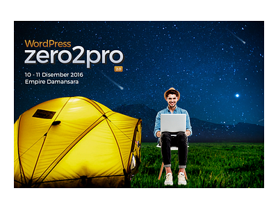 WordPress Zero2PRO 2.0 Promo Ad photo manipulation photoshop wordpress