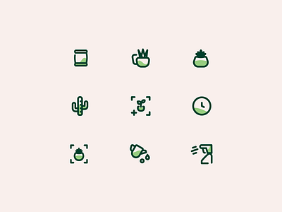 Vera: Plant care app iconography