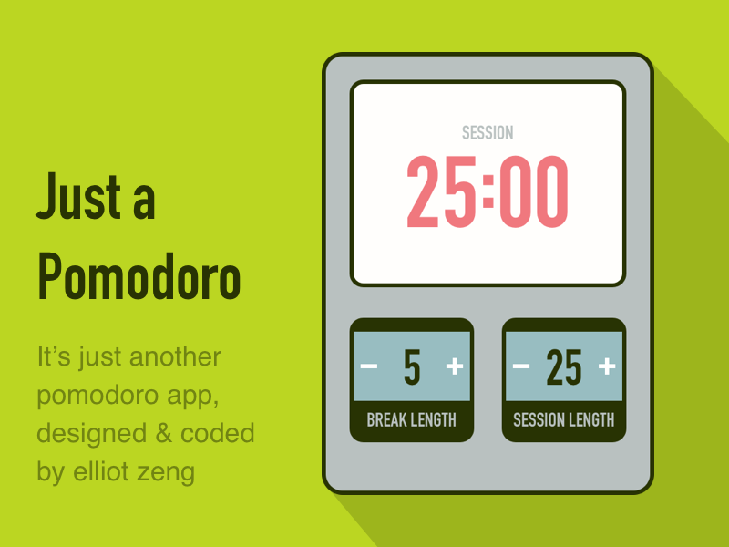 A Pomodoro App pomodoro