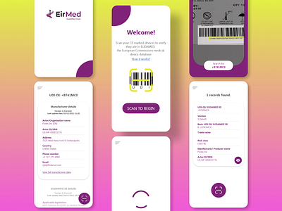 EirMed app app eudamed medical scan ui ux