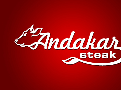 logo andakar steak branding graphic design logo