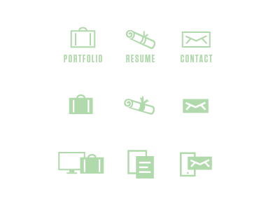 Personal Website Icons