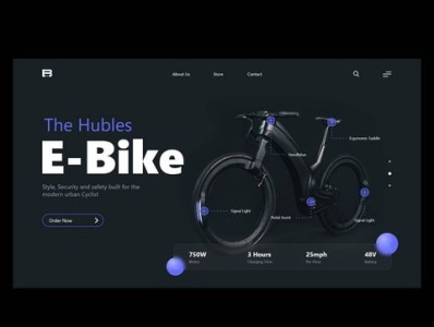 cycle web page 3d animation graphic design motion graphics ui