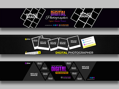 Youtube Channel Art | PhotoGraphy Banner banner cover facebook banner facebook cover social media banner social media post youtube banner youtube cover youtube cover art youtube cover yt banner yt channel