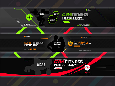 Gym  Banner designs, themes, templates and downloadable graphic  elements on Dribbble