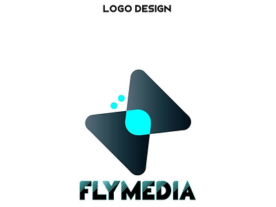 Fly Media branding illustration logo vector