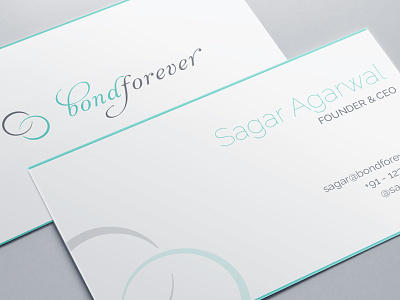 Bond forever - biz card branding business card dating design