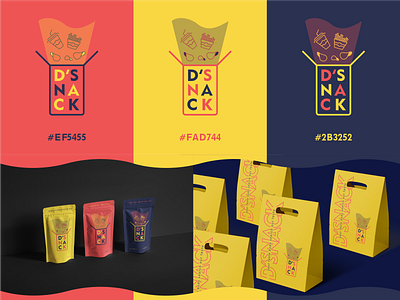 D'SNACK branding design food graphic design icon illustration logo modern simple typography ui ux vector
