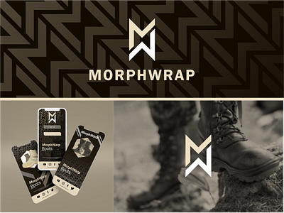 MorphWarp Brand 3d animation boots branding brown design free graphic design icon illustration logo motion graphics typography ui ux vector