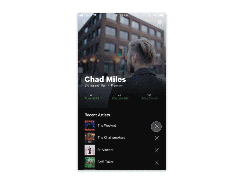 Re:Design Spotify My Profile