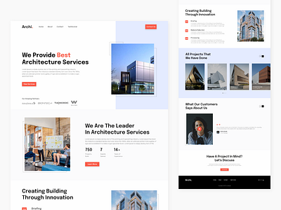 Architecture Company Landing Page